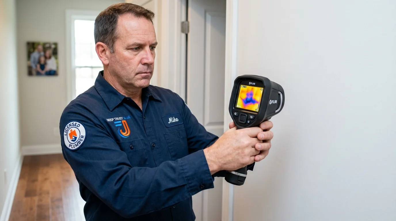 Thermal imaging leak detection by Johns Plumbing LLC in Berea